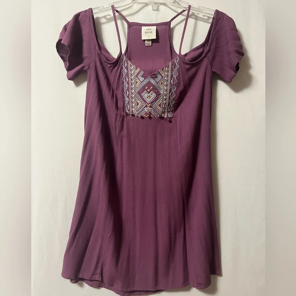 Knox‎ Rose Mauve Strap or Off the Shoulder Dress Size Extra Small